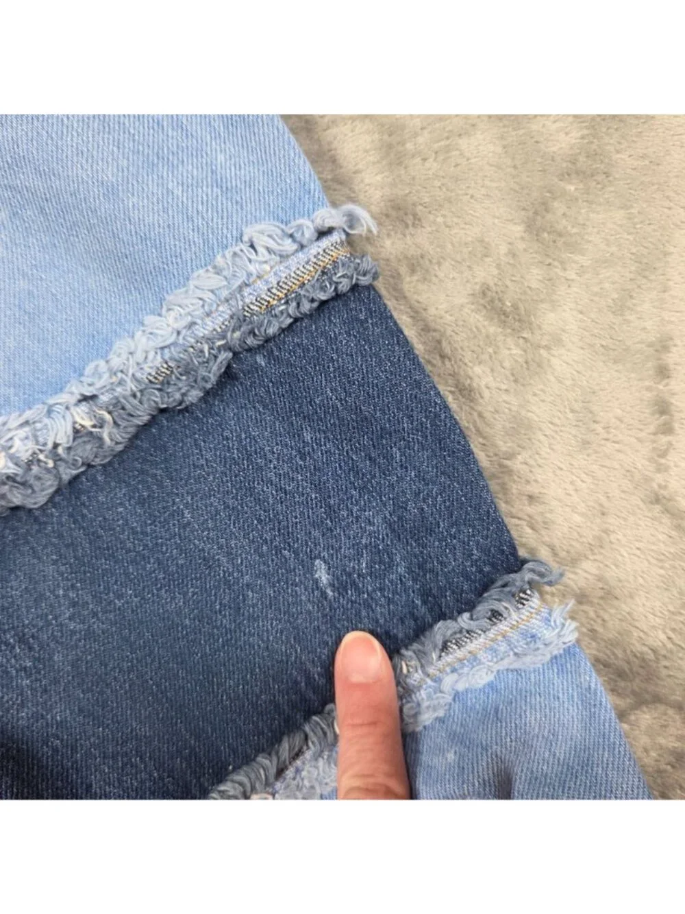 Ragged Jeans Womens 26 Priest Infringement Colorblock Dad Fit Baggy Denim